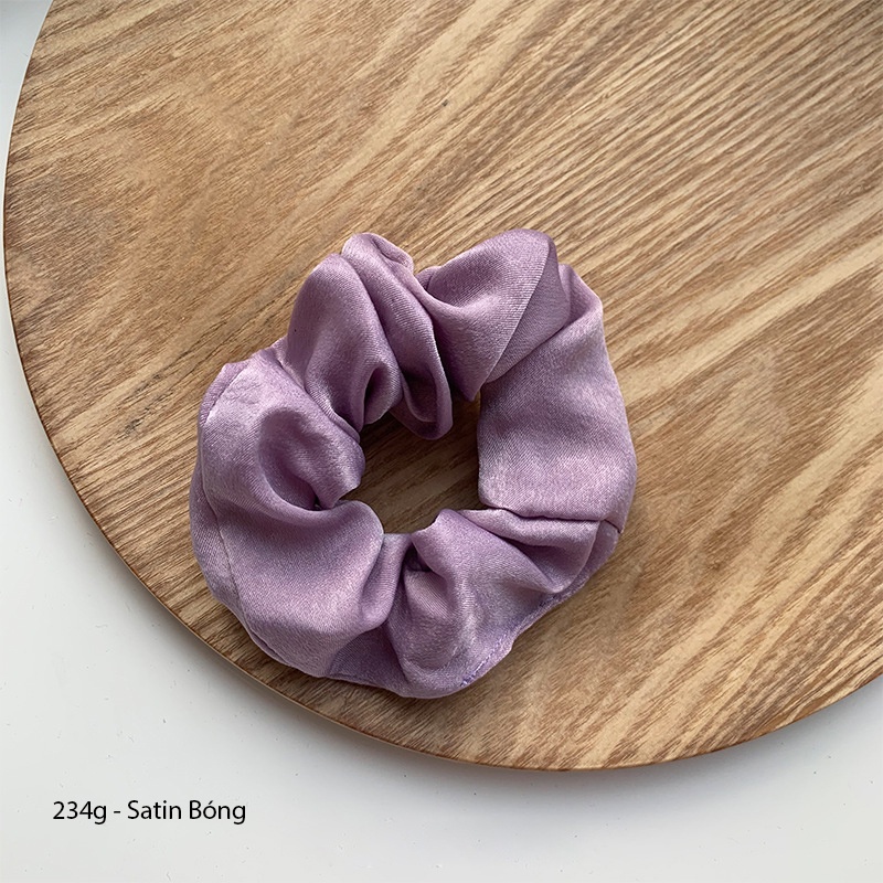(0234) Dây Chun Scunchies Tím Ngọt Ngào Dễ Thương Phong Cách Hàn Quốc