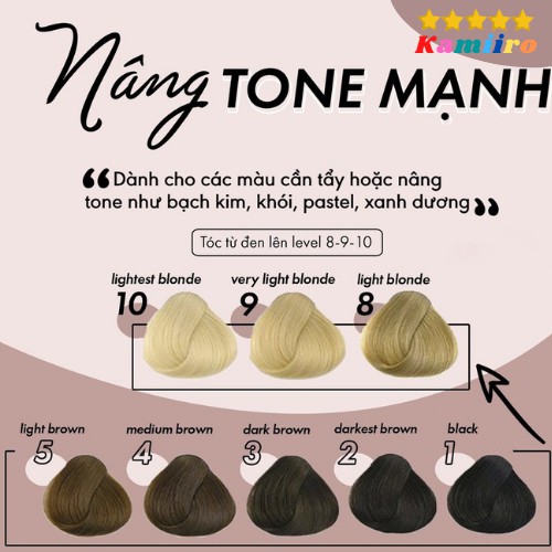 Thuốc nhuộm tóc màu NÂU HỒNG TRÀ KAMIIRO CHUẨN SALON