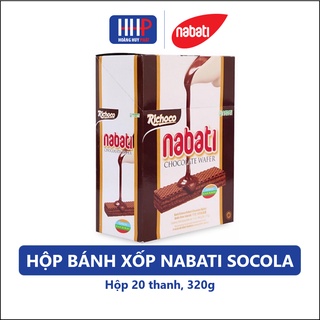 Date mới nhất - Bánh xốp Nabati vị Chocolate ( 1 hộp 20 gói /gói 15g)