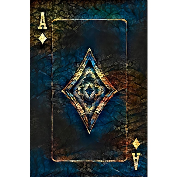 Tranh Vải Bạt Treo Tường In Hình Lá Bài Poker Cổ Điển Trang Trí Nhà Cửa / Quán Bar / Phòng Ngủ