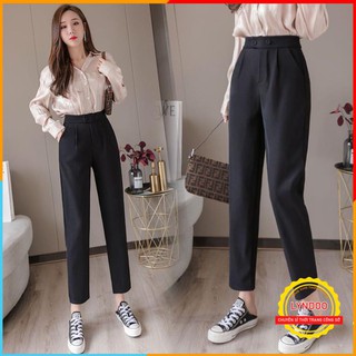 Quần Baggy Nữ 💖 𝑭𝑹𝑬𝑬𝑺𝑯𝑰𝑷 💖 Kiểu Dáng Quần Tây Nữ Lưng Cao, Quần Beggy nữ Vải Tuyết Mưa, Phối Áo Sơ Mi Cực Xinh