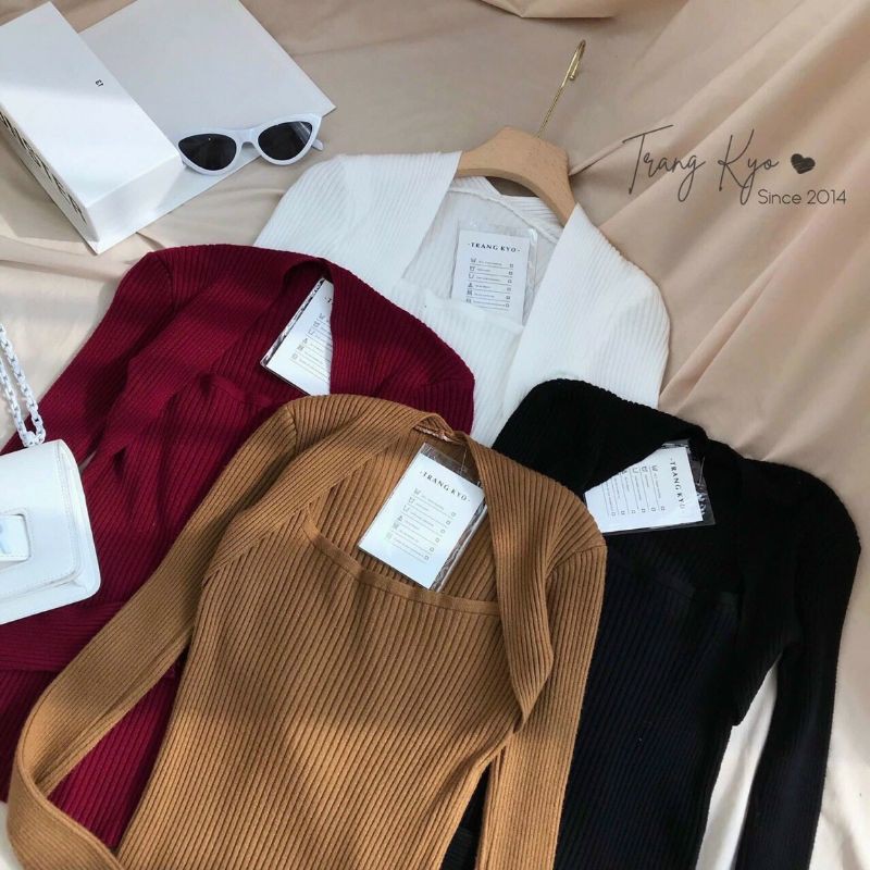 Áo thun gân tay dài thu đông cực hot BG