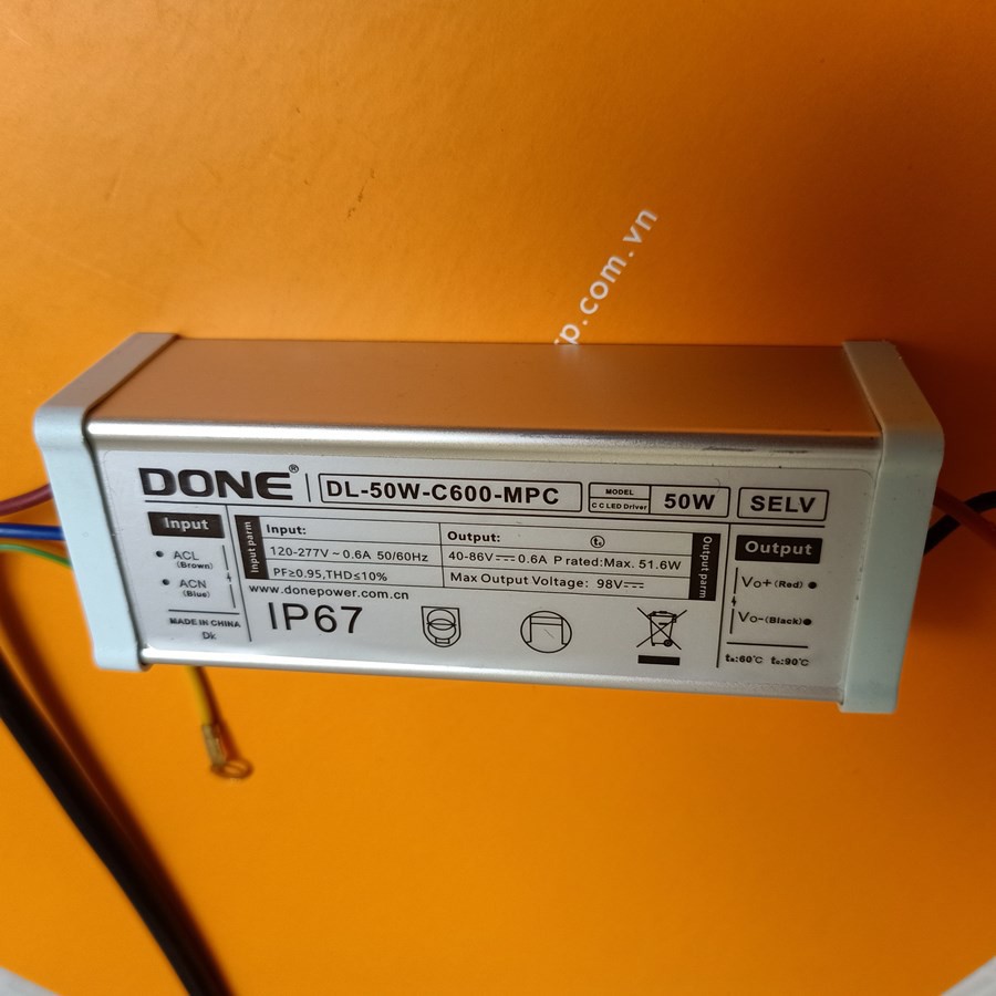 NGUỒN LED 50W - 600MA - IP67