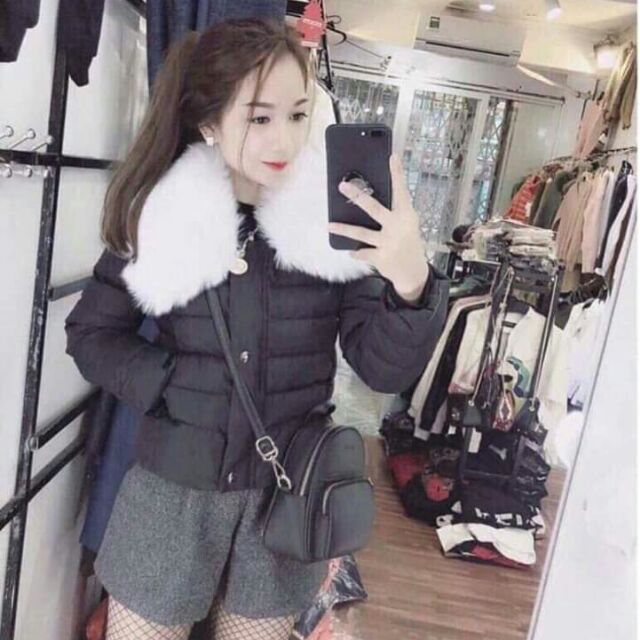 Áo phao cổ lông siêu sành điệu (ảnh thật luôn đó ạ)