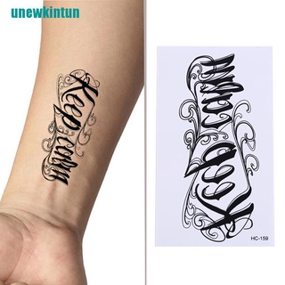 NEW (Hàng Mới Về) Hình Xăm Tạm Thời Hình Chữ U Có Thể Tháo Rời Chống Nước