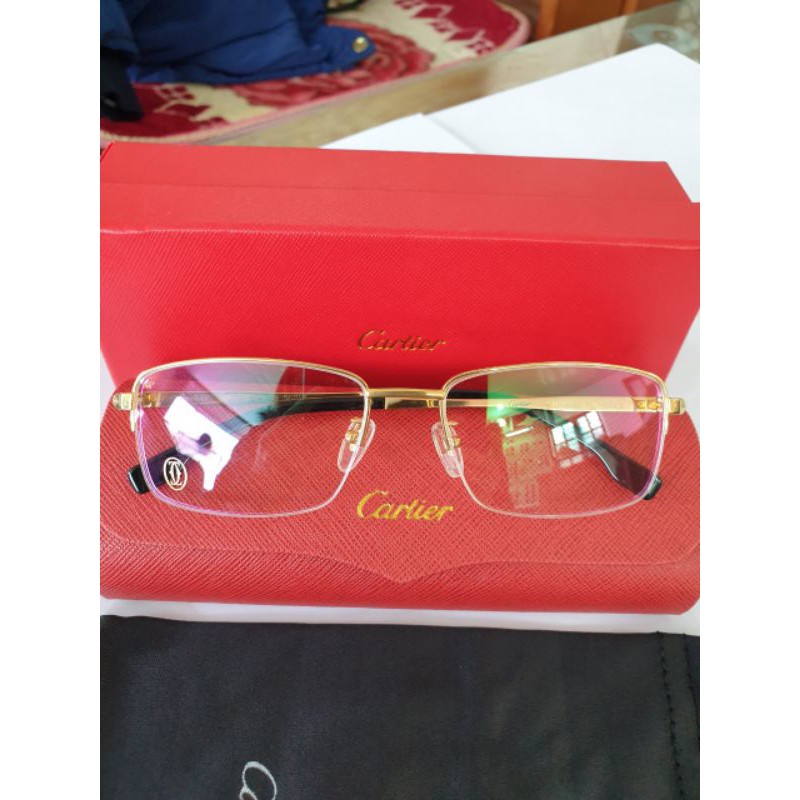Gọng kính Cartier titanium mạ 23k của pháp