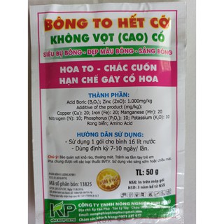 Phân bón BÔNG TO HẾT CỞ