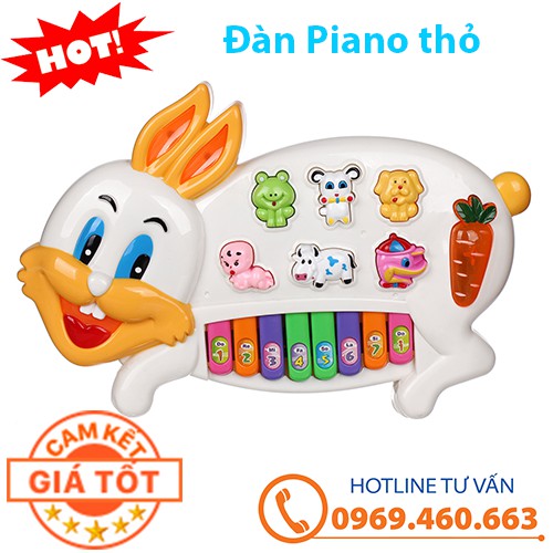 Đàn Piano thỏ phát nhạc cho bé | Đàn piano organ đồ chơi | Thế Giới Đồ Chơi Cho Bé