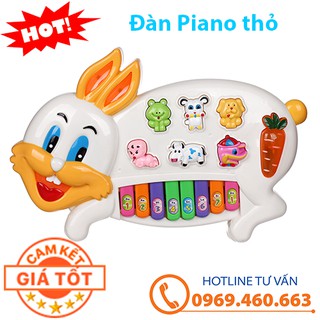 Đàn Piano thỏ phát nhạc cho bé | Đàn piano organ đồ chơi | Thế Giới Đồ Chơi Cho Bé