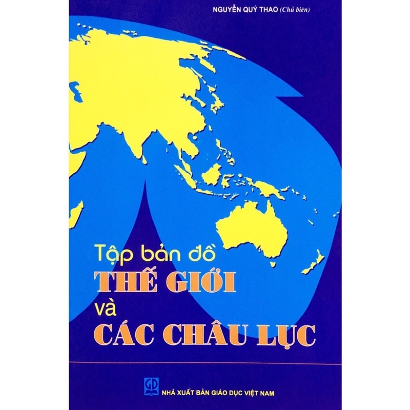 Sách - Tập bản đồ thế giới và các châu lục - kèm 1 bút chì