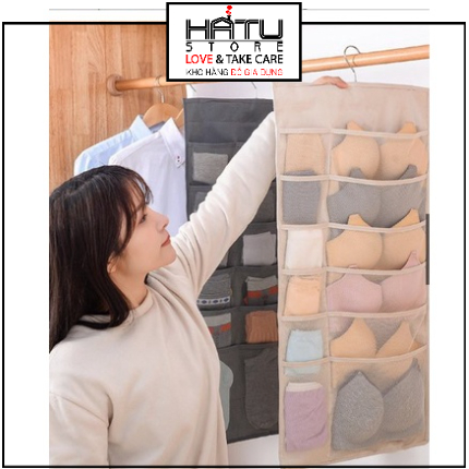 Túi Vải Đựng Đồ Lot Chia Ngăn Có Móc Treo Tiện Dụng Size Lớn 30 Ô