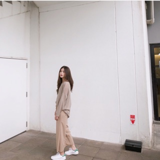 Quần culottes cạp chun
