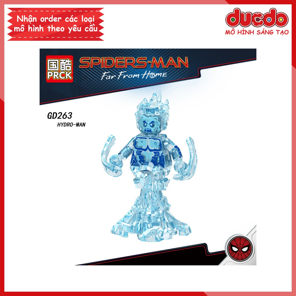 Minifigures các nhân vật Spider Man người nhện xa nhà - Đồ chơi Lắp ghép Xếp hình Mini Iron Man Mô hình GD 262-267 LeLe