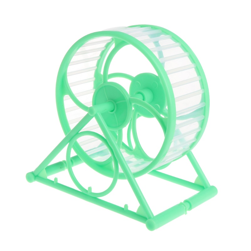 Bánh Xe Chạy Bằng Nhựa Kèm Giá Đỡ Yên Tĩnh Dễ Lắp Đặt 4.9Inch Cho Lồng Chuột Hamster