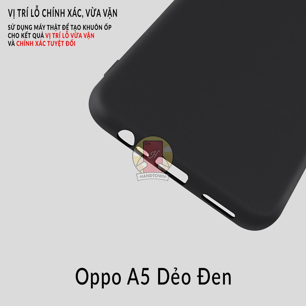 Ốp lưng OPPO A5 silicone cao cấp dẻo nhám chống trầy