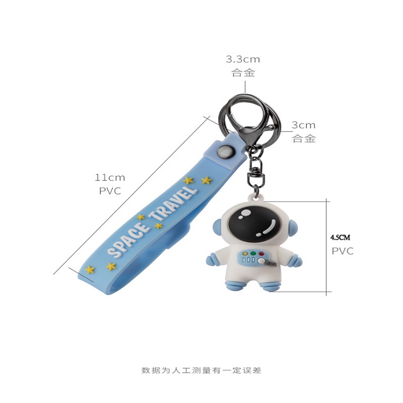 Móc khóa hình robot / phi hành gia / hành tinh / vũ trụ dễ thương phong cách thời trang Hàn Quốc