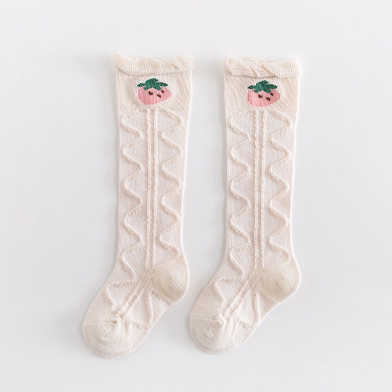 Vớ Lưới Cao Cổ Chống Muỗi Họa Tiết Trái Cây Hoạt Hình Dễ Thương Thời Trang Mùa Hè Cho Bé Sơ Sinh