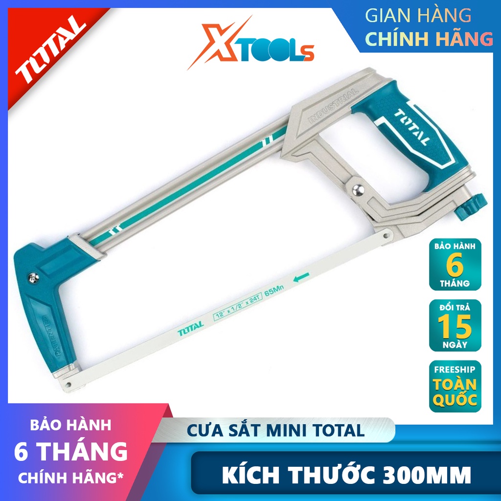 Cưa cắt sắt TOTAL THT54106 | cưa cắt sắt cầm tay kích thước 300mm, trọng lượng 300g cưa, cắt các loại gỗ, sắt, nhôm, ống