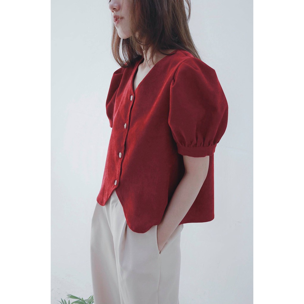 Chicka Chicka - Áo Velvet croptop  | BigBuy360 - bigbuy360.vn