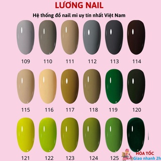 Sơn gel MLADEA sơn móng tay tone màu xanh bơ xanh lá xanh rêu chai 8ml mã 109 đến 126