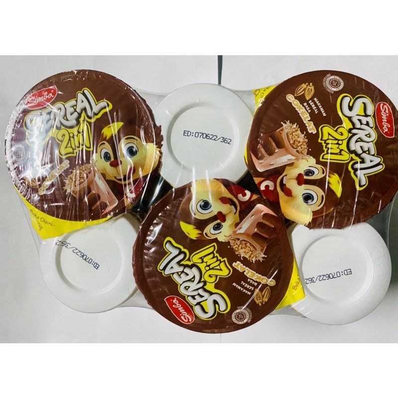 Ly Bánh ăn sáng Ngũ cốc Socola SIMBA Sereal 2 in 1 24g