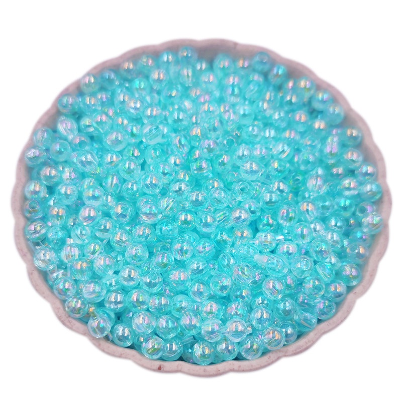 Bộ 40-200 Hạt Nhựa Acrylic Trong Suốt Kích Thước 40-200 Hạt Tròn Dùng Làm Trang Sức Thủ Công 4 6 8mm