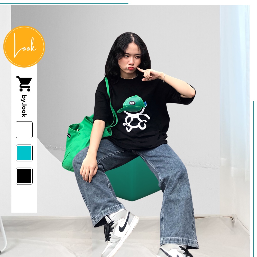 Áo thun unisex LM Bear phông tay lỡ nữ form rộng Freesize | BigBuy360 - bigbuy360.vn