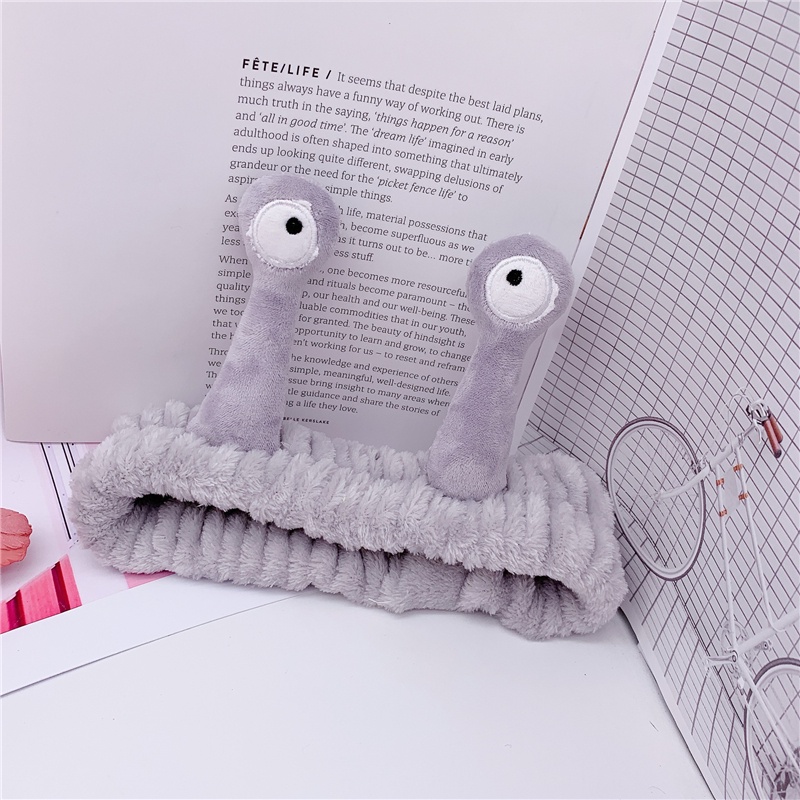 Băng đô cài tóc rửa mặt Co Giãn Hình Ốc Sên Dễ Thương