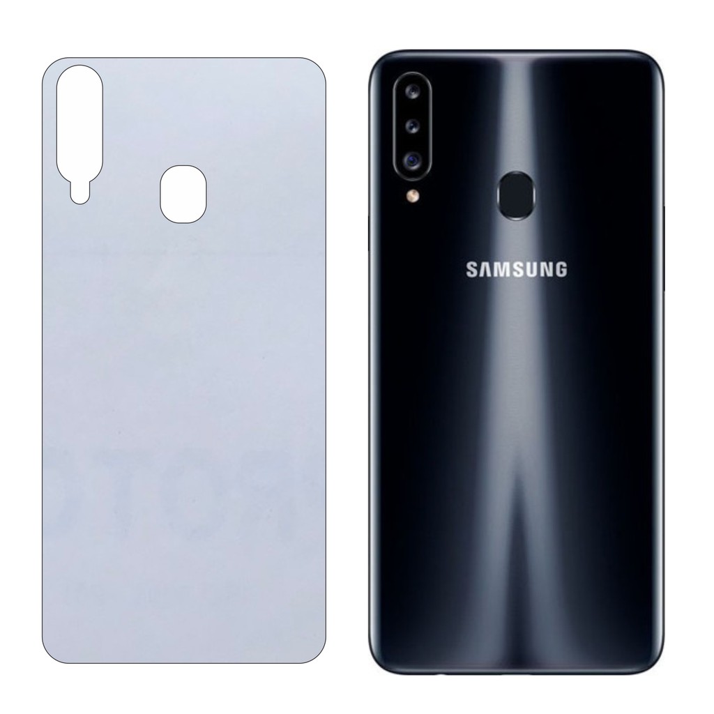 Miếng Dán Lưng Samsung A20s Decal Trong Nhám Chống Vân Tay
