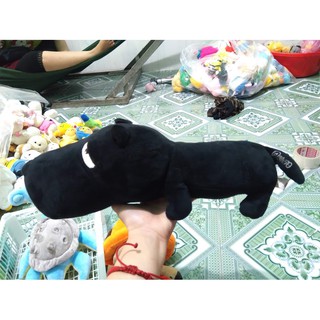 Chó mặt xệ đen nhồi bông