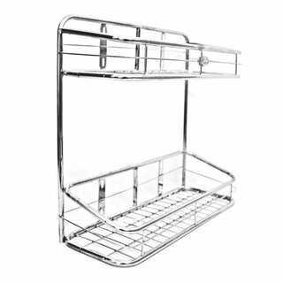 Kệ gia vị Inox 2 tầng treo tường