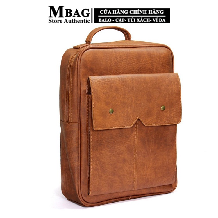 Balo da đựng laptop, ba lô Local Brand Unisex công sở, da cao cấp, chống thấm