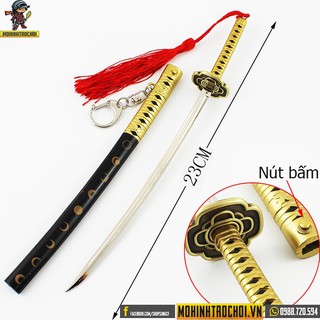 Mô hình kiếm Zoro Gold 23cm có nút bấm - OnePiece