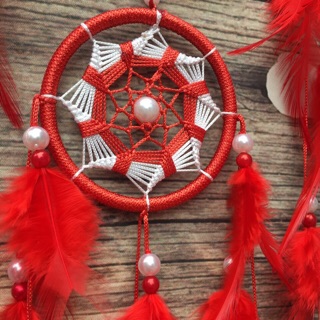 Dreamcatcher 2 tầng - Màu đỏ