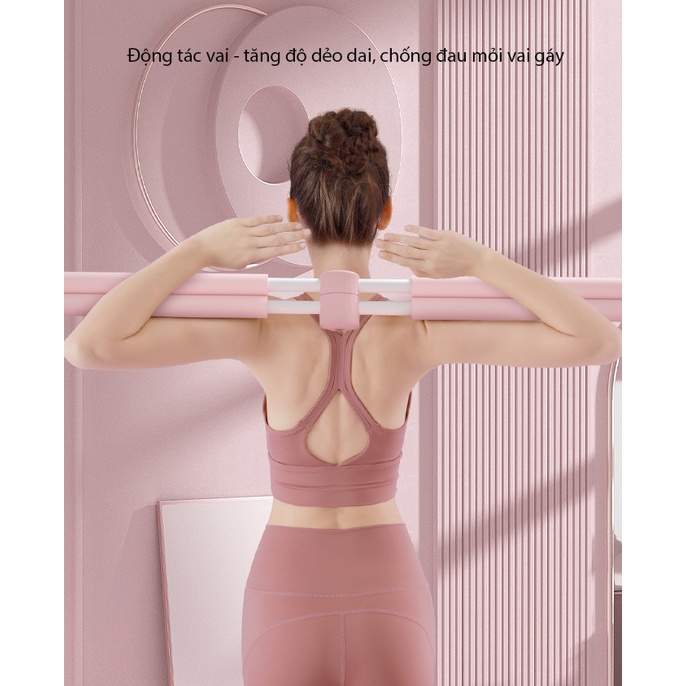 Gậy điều chỉnh tư thế/ chống gù lưng, gậy tập yoga - giá thanh lý