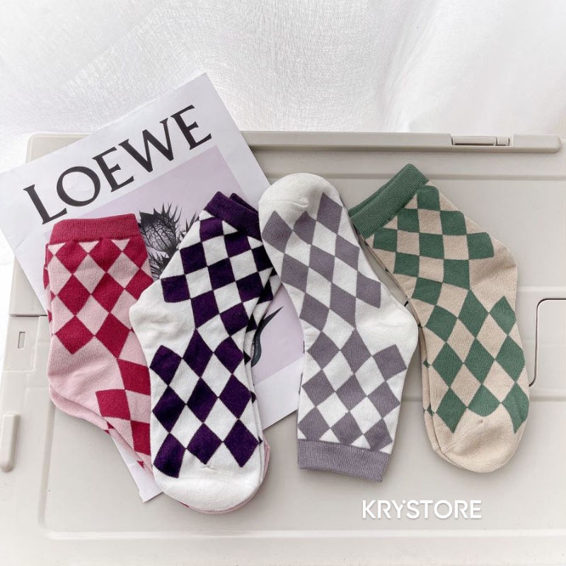 Tất cao cổ quả trám chất cotton đẹp nam nữ TC35