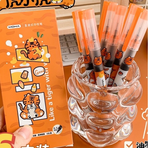 Bút mực gel ngòi 0.5mm in họa tiết hoạt hình dễ thương tiện dụng