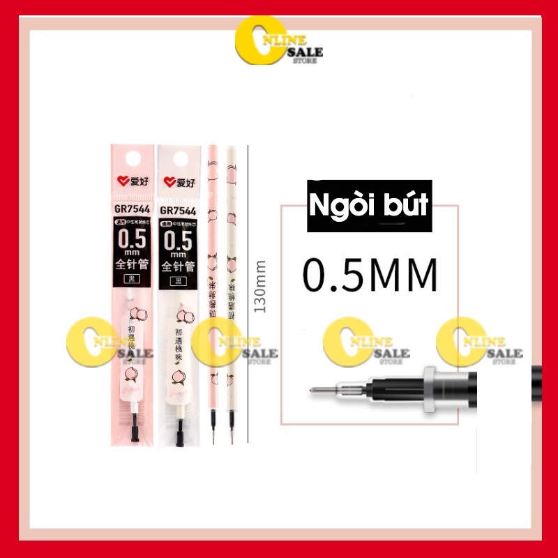 🔥Xóa Được🔥 Ruột Bút Bi Gel Tẩy Xóa Được ngòi 0.5 mm sẵn 2 màu Đen Và Xanh ngòi viết mực nước dùng cho học sinh sinh viên