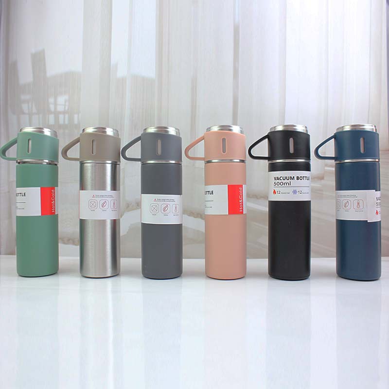 Bình Nước Giữ Nhiệt Lõi Inox Cao Cấp Tặng Kèm 2 Cốc Sang Trọng
