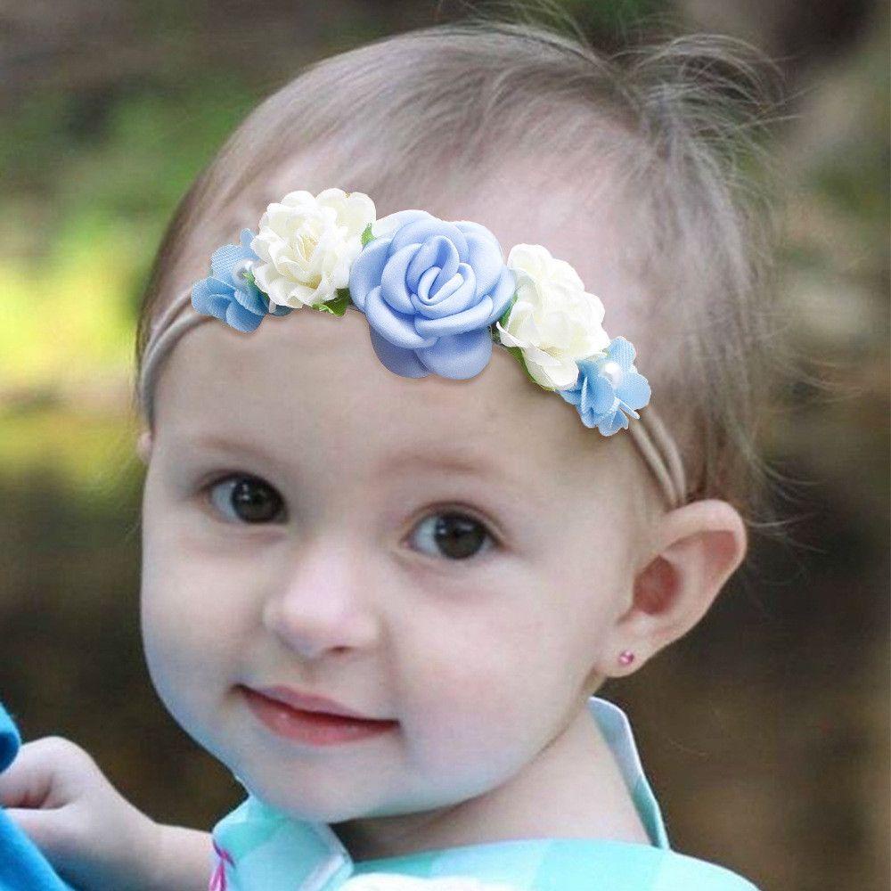 ❈Rowan❈ Băng Đô Ngọc Trai Dễ Thương Cho Bé|Băng Đô Cài Tóc Đính Hoa Cho Bé Gái