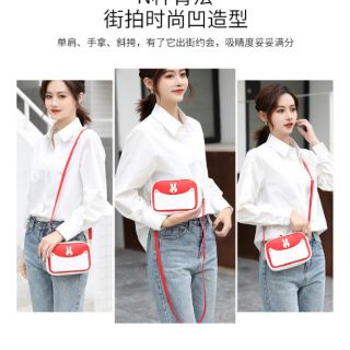 Túi đeo chéo tag thỏ dễ thương