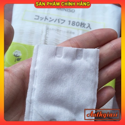 Bông tẩy trang Miniso Only The Purest BTT 180 miếng