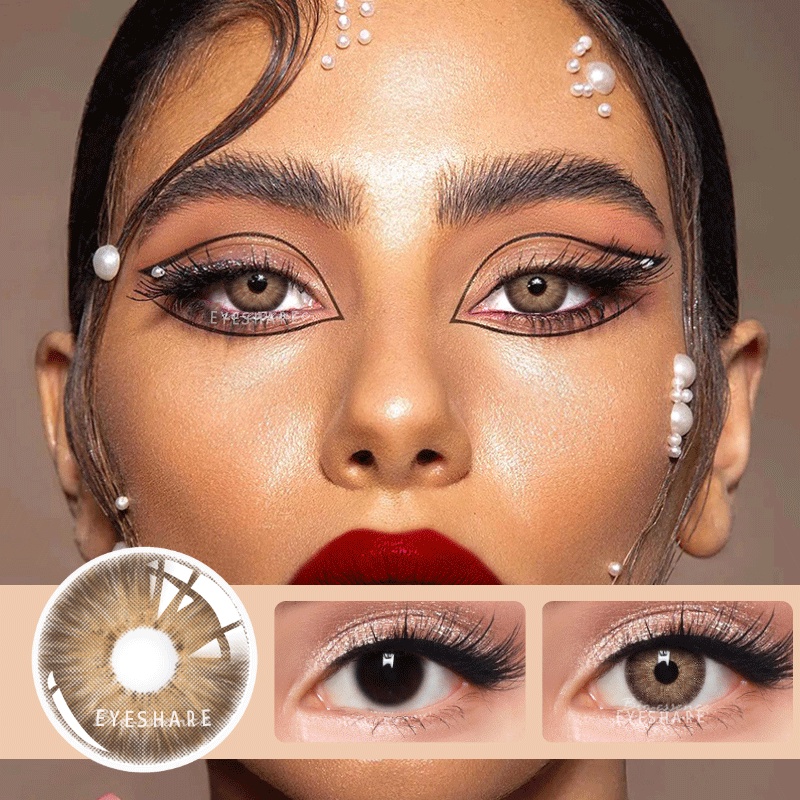 Set 2 kính áp tròng EYESHARE trang điểm mắt nhiều màu xinh xắn