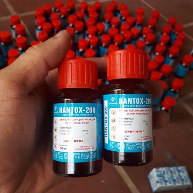 Hantox 200 Diệt Mạt gà, Ruồi Muỗi, Ve, Bọ Chó Mèo