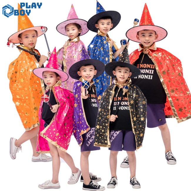 Set Đồ 2 Món Hóa Trang Phù Thủy Cho Bé Dịp Halloween