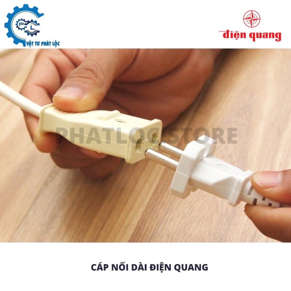 Cáp nối dài Điện Quang ĐQ EPF 2PN - Dây nối dài 2 mét, 5 mét