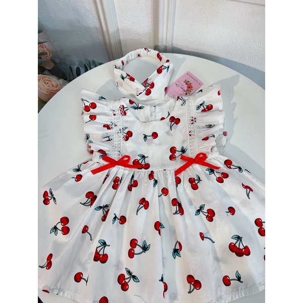 Váy bé gái quả cherry  quả chery🍒🍒🍒