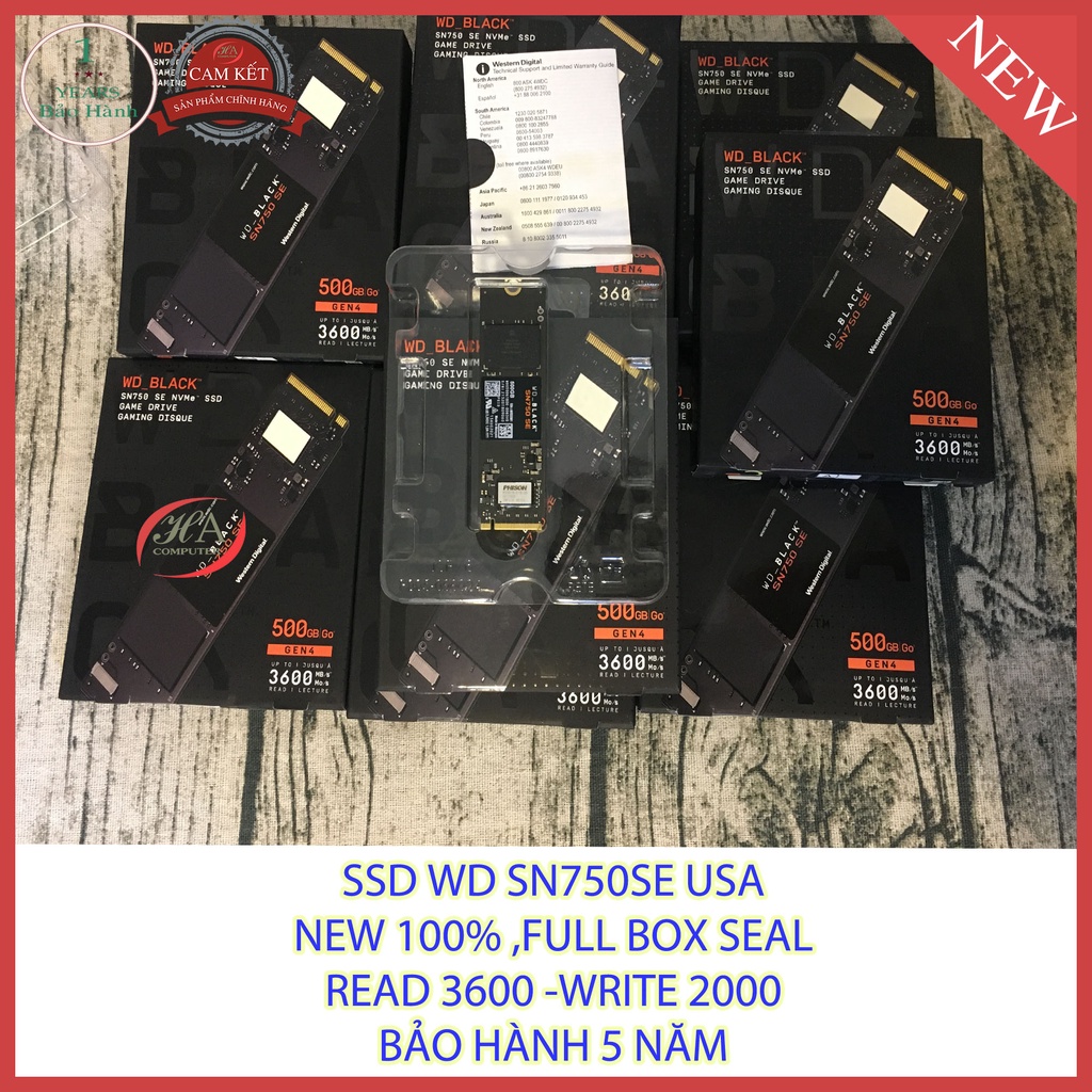 Ổ Cứng SSD 500G WD BLACK SN750SE | BigBuy360 - bigbuy360.vn