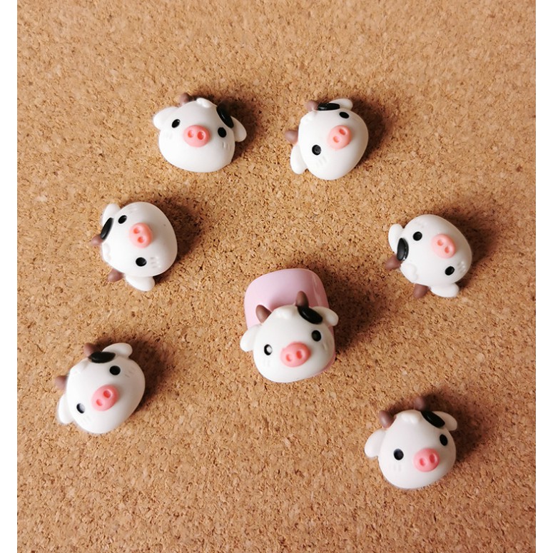 Charm bò sữa & cừu trang trí nail kute