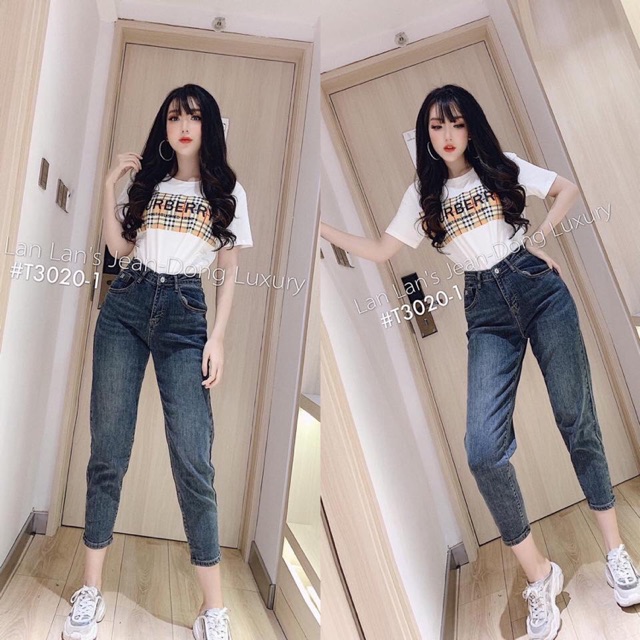 Quần baggy jean co giãn